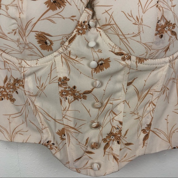 Windsor Cream Floral Corset Top - Picture 3 of 8
